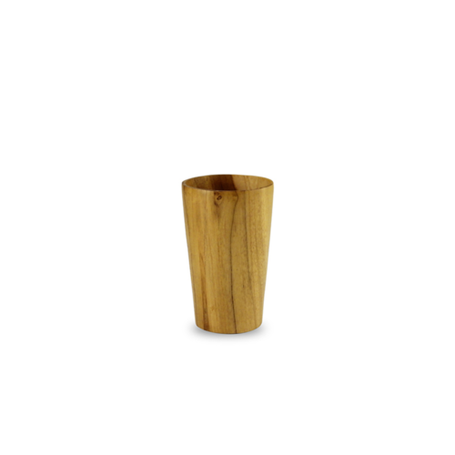 Natural Teak Tall Drinking Cup