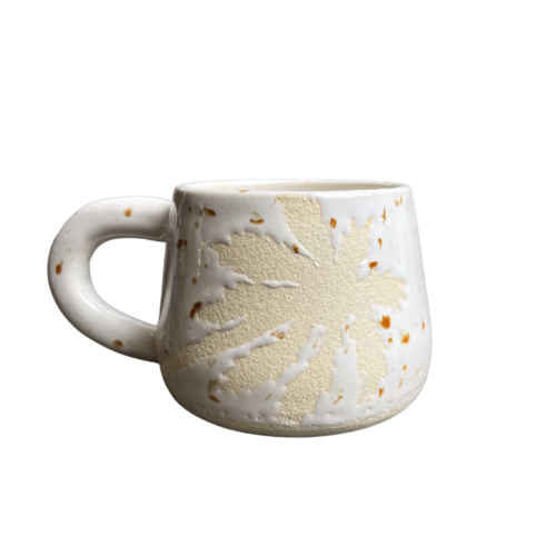 Ceramic Palm tree Mug with handle