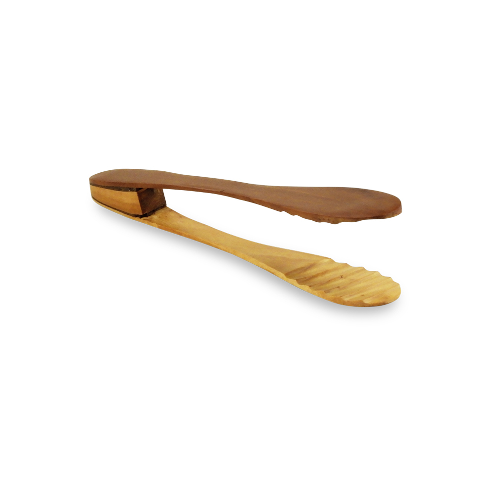 Teak Mini Tongs