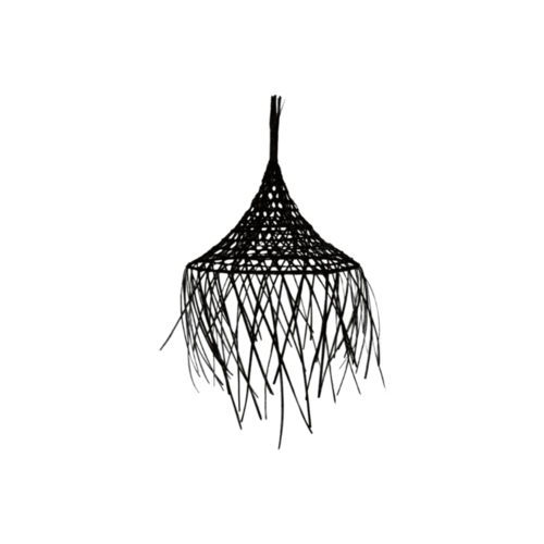 Mykonos Pendant Light Shade Medium Black 50cm