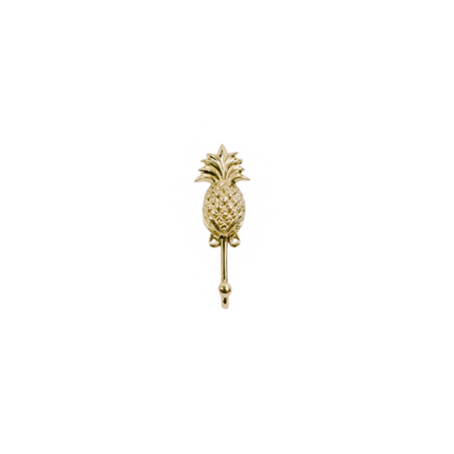 Medium Gold Pineapple Wall Hook