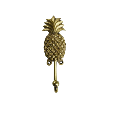 Extra Large Brass Pineapple Wall Hook