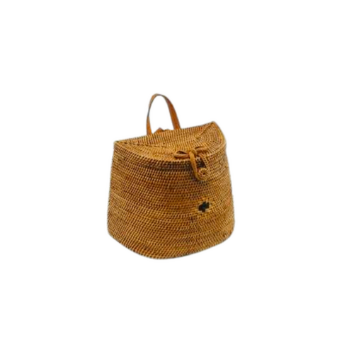 Nora Rattan Woven Backpack