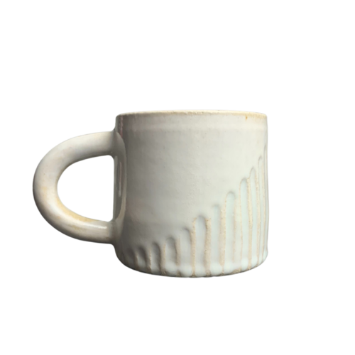 Ceramic Natural Arch Ribbed Mug