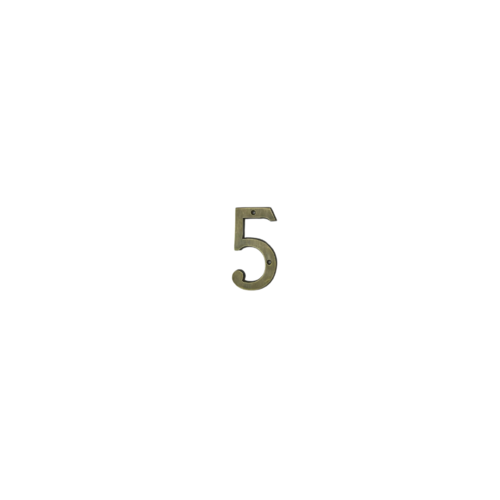 '5' Brass House Number