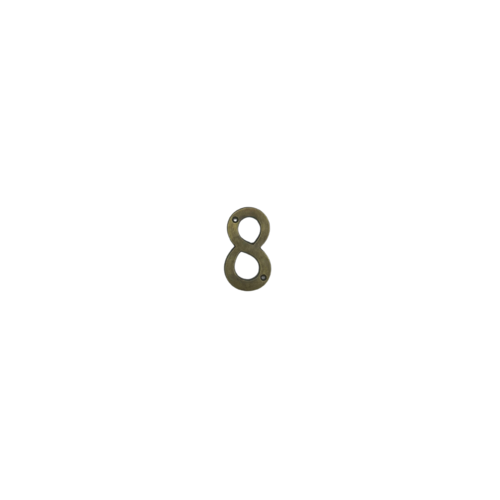 '8' Brass House Number