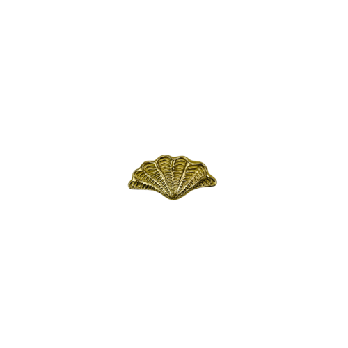 Gold Brass Shell Drawer Knob
