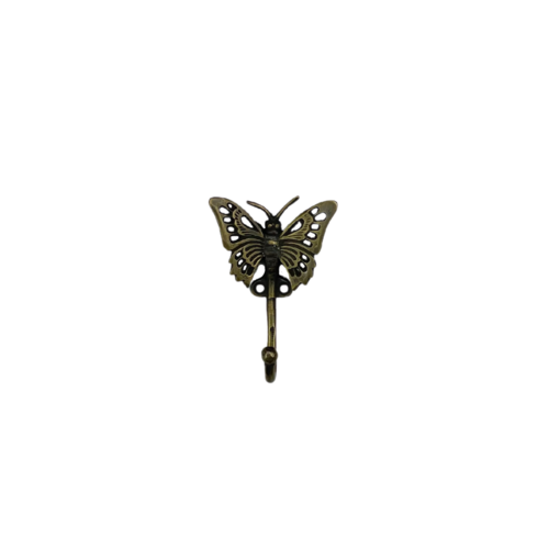 Antique Brass Butterfly Hook