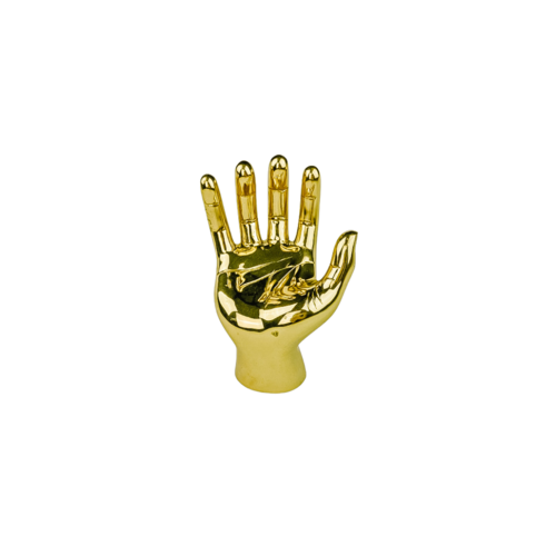 Open Palm Brass Hand Ornament