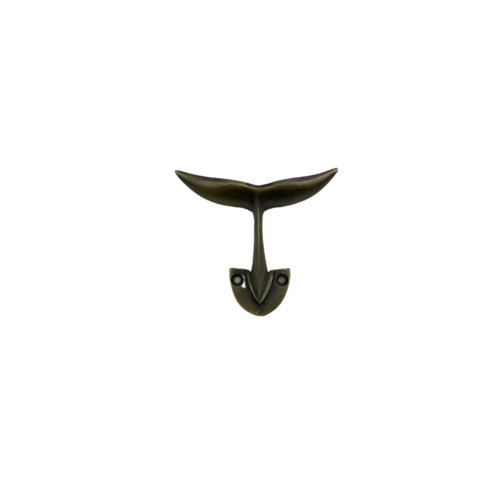 Brass Whale Tail Wall Hook