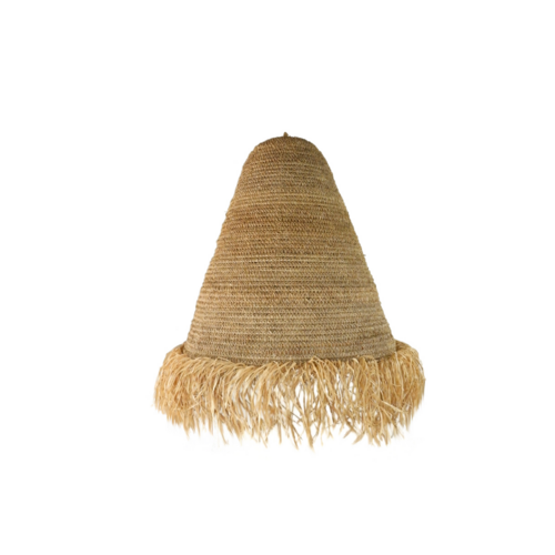 Mahiki Fringed Seagrass Pendant Light Shade Small