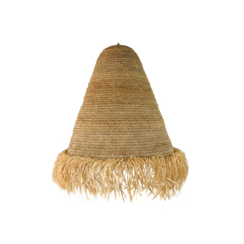 Mahiki Fringed Seagrass Pendant Light Shade Medium