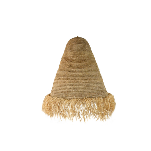 Mahiki Fringed Seagrass Pendant Light Shade Xtra Small