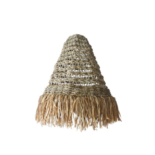 Imani Fringed Seagrass Pendant Light Shade Xtra Small